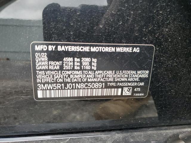 3MW5R1J01N8C50891 BMW 330I