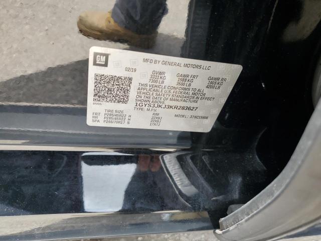 1GYS3JKJ3KR283627 Cadillac Escalade Esv Premium Luxury