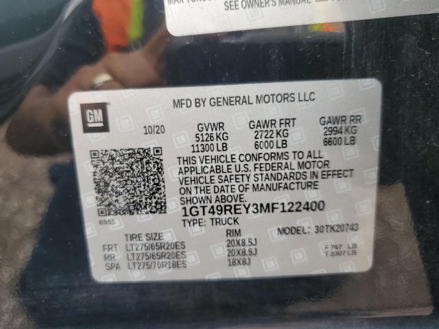 1GT49REY3MF122400 GMC Sierra K2500 Denali