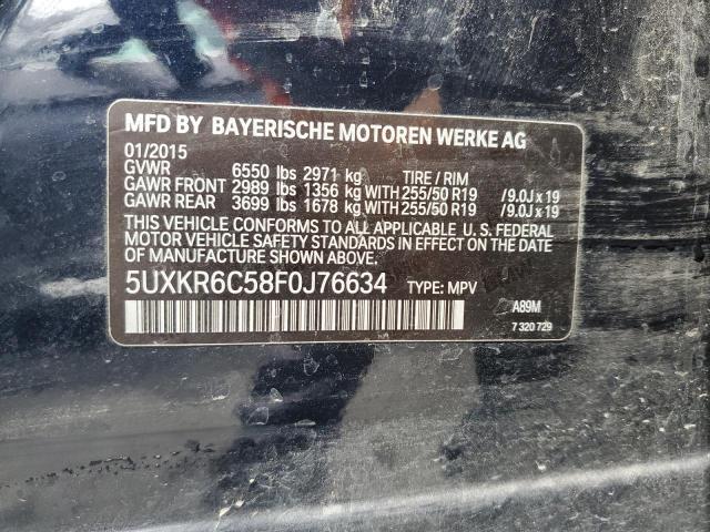 5UXKR6C58F0J76634 BMW X5 Xdrive50i