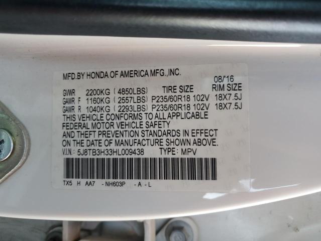 5J8TB3H33HL009438 Acura RDX