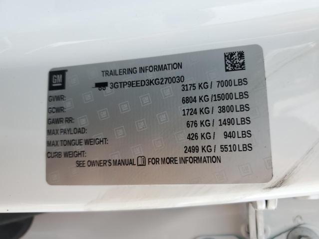 3GTP9EED3KG270030 GMC Sierra K1500 At4