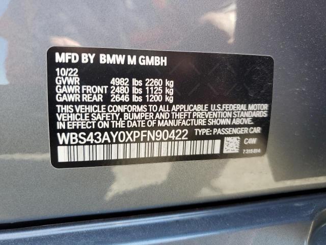 WBS43AY0XPFN90422 BMW M3 Competition