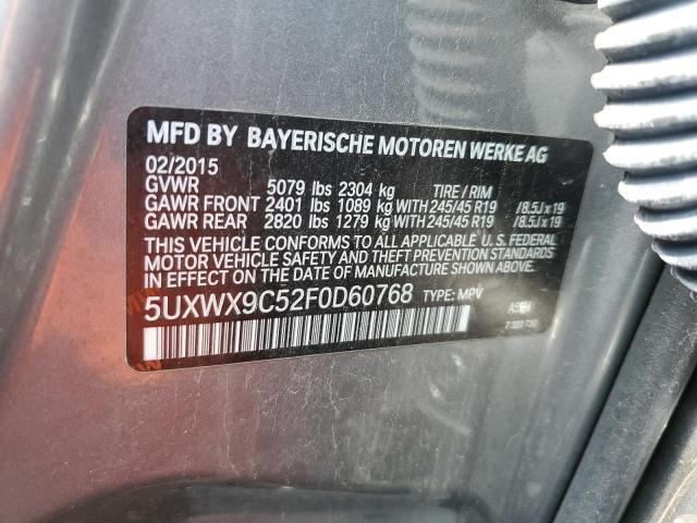 5UXWX9C52F0D60768 BMW X3 Xdrive28i