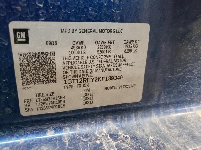 1GT12REY2KF139340 GMC Sierra K2500 Slt