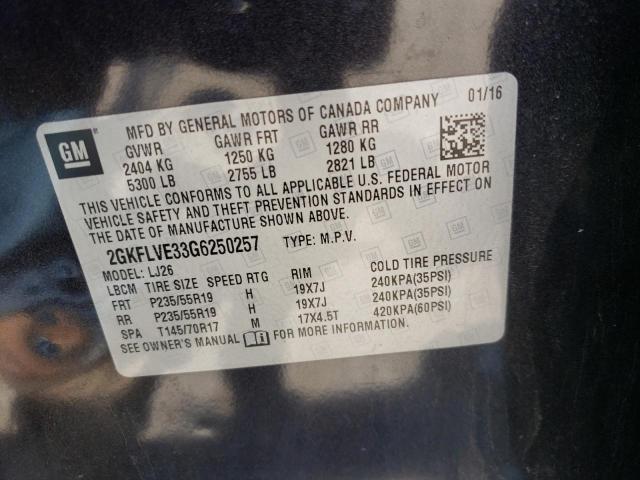 2GKFLVE33G6250257 GMC Terrain Denali