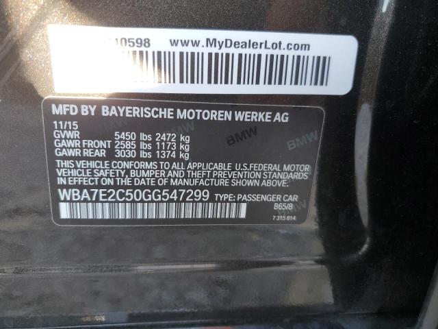 WBA7E2C50GG547299 BMW 740 I