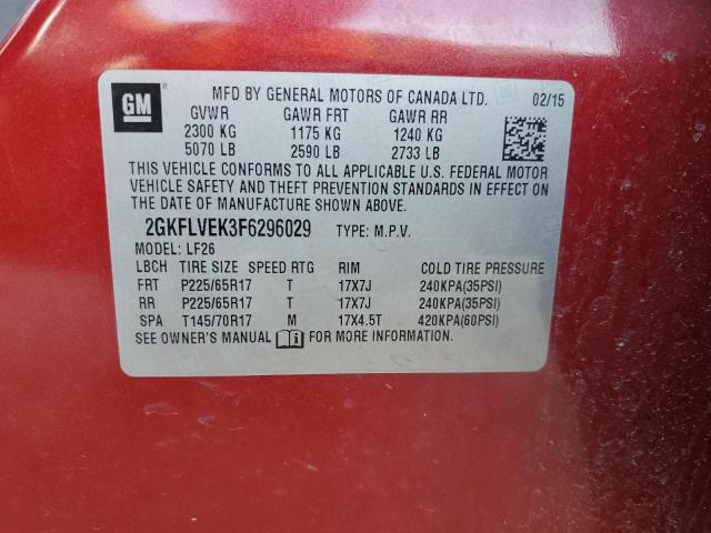 2GKFLVEK3F6296029 GMC Terrain Sle