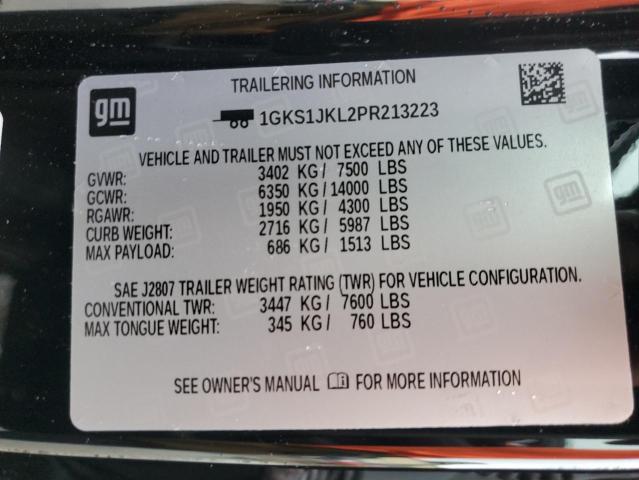 1GKS1JKL2PR213223 GMC YUKON XL DENALI