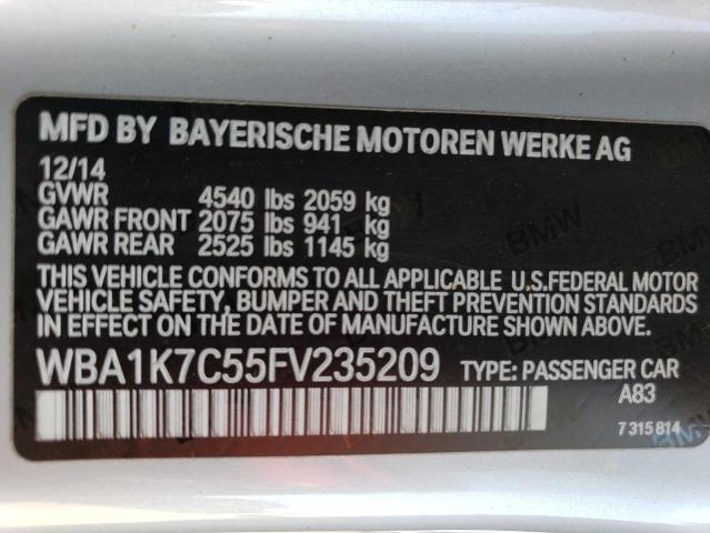 WBA1K7C55FV235209 BMW 228 Xi