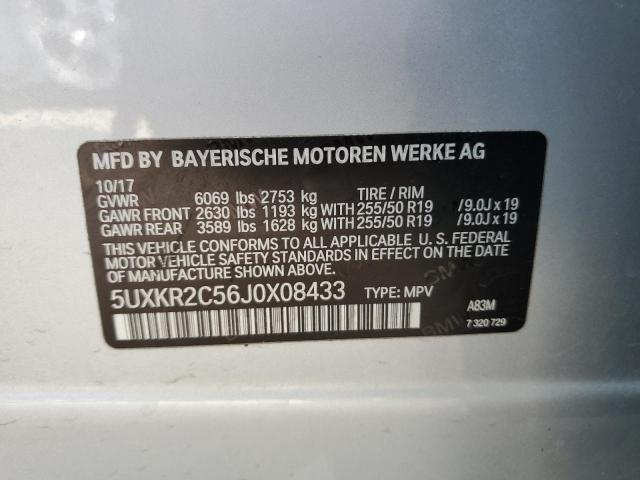 5UXKR2C56J0X08433 BMW X5 Sdrive35i