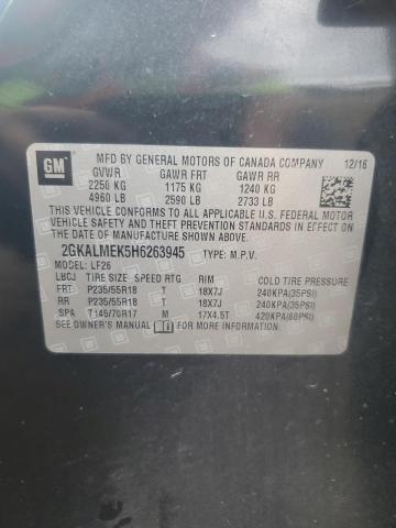 2GKALMEK5H6263945 GMC Terrain Sle