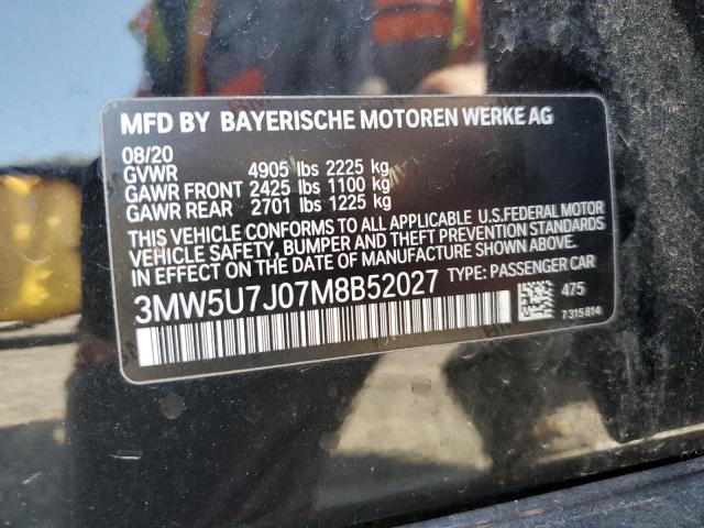 3MW5U7J07M8B52027 BMW M340I