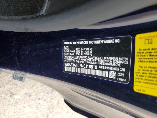 WBA23AT07NCJ16610 BMW 430I