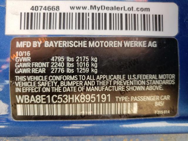 WBA8E1C53HK895191 BMW 330e