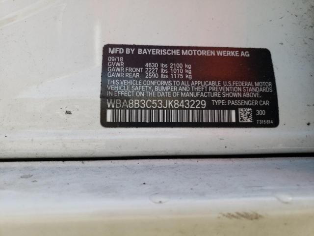 WBA8B3C53JK843229 BMW 340 I