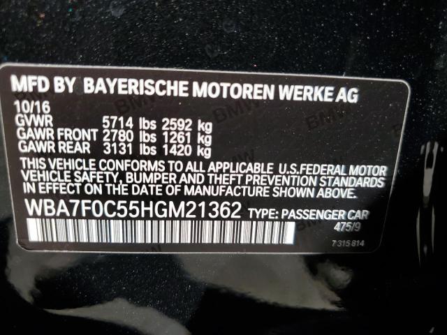 WBA7F0C55HGM21362 BMW 750 I