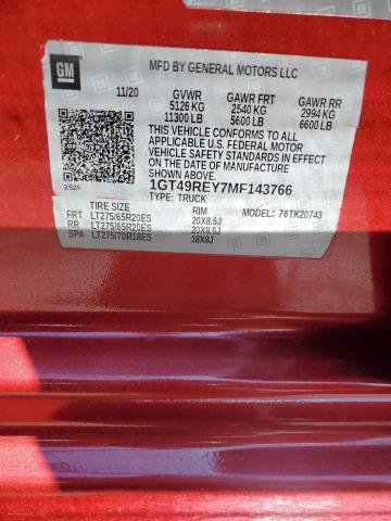 1GT49REY7MF143766 GMC Sierra K2500 Denali