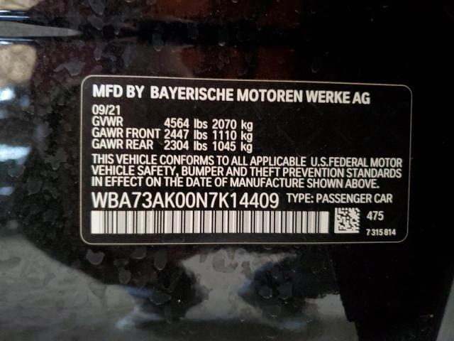 WBA73AK00N7K14409 BMW 228XI