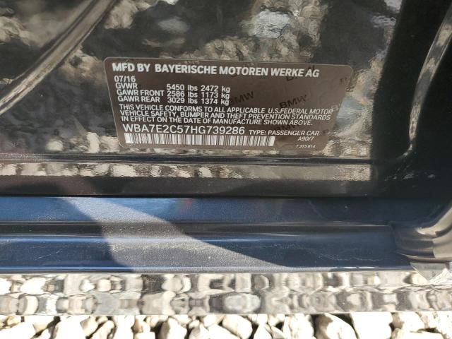 WBA7E2C57HG739286 BMW 740 I