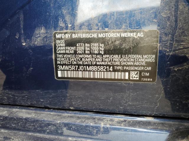 3MW5R7J01M8B58214 BMW 330XI