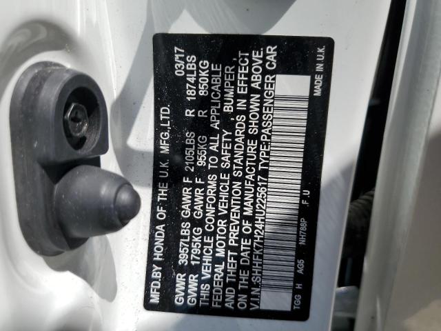 SHHFK7H24HU225617 Honda Civic Lx