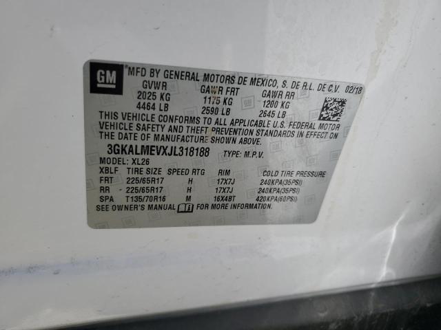 3GKALMEVXJL318188 GMC Terrain Sle