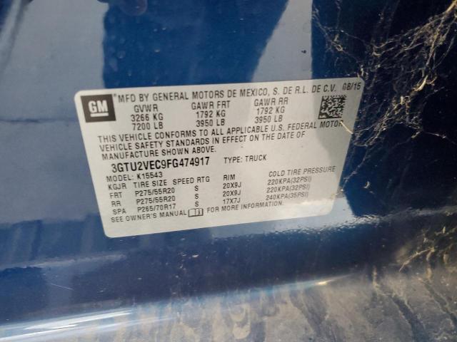 3GTU2VEC9FG474917 GMC Sierra K1500 Slt
