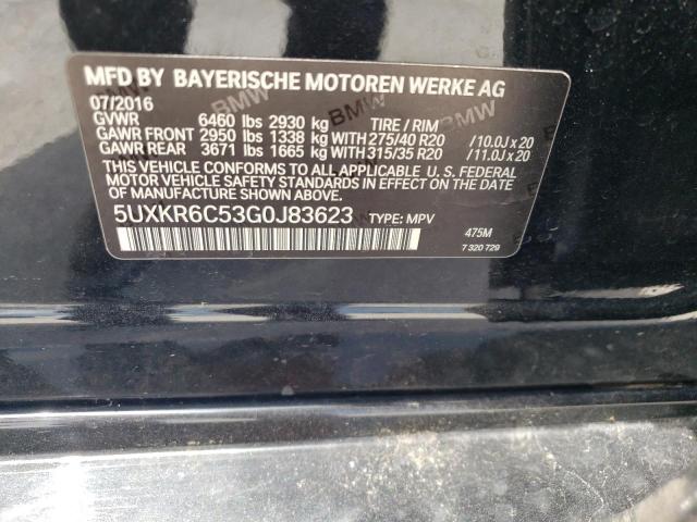 5UXKR6C53G0J83623 BMW X5 Xdrive50i