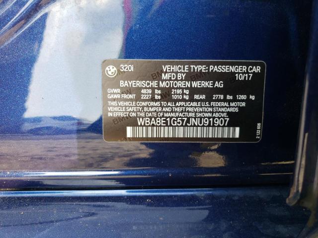 WBA8E1G57JNU91907 BMW 320 I