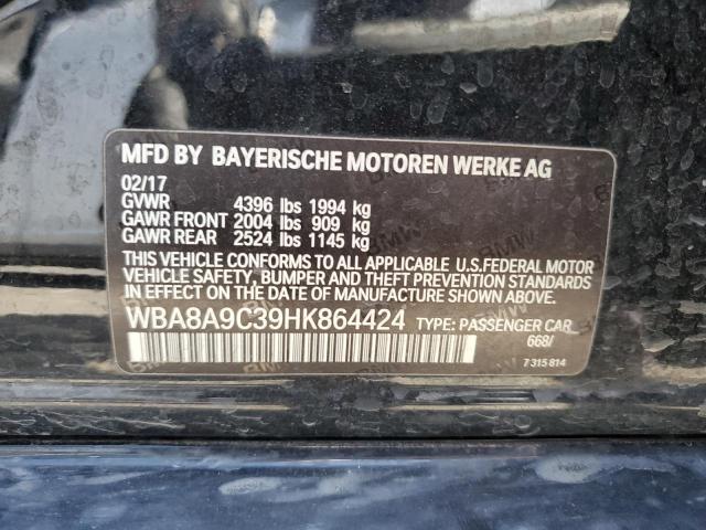 WBA8A9C39HK864424 BMW 320 I