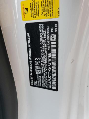 WBA2M7C0XM7J15166 BMW 230I