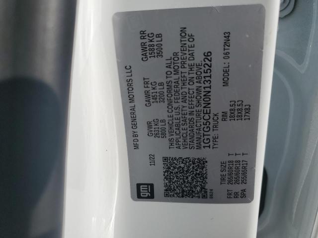 1GTG5CEN0N1315226 GMC Canyon Elevation