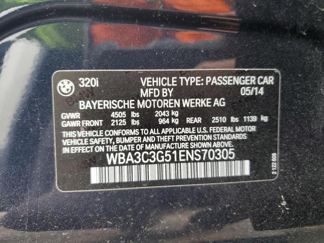 WBA3C3G51ENS70305 BMW 320 I Xdrive