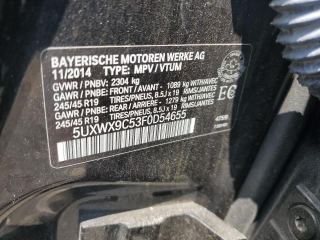 5UXWX9C53F0D54655 BMW X3 Xdrive28i