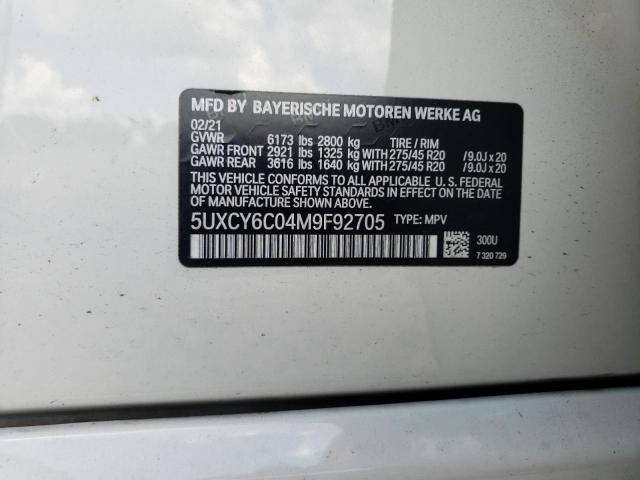 5UXCY6C04M9F92705 BMW X6 Xdrive40i