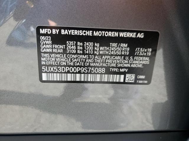 5UX53DP00P9S75088 BMW X3 Xdrive30i