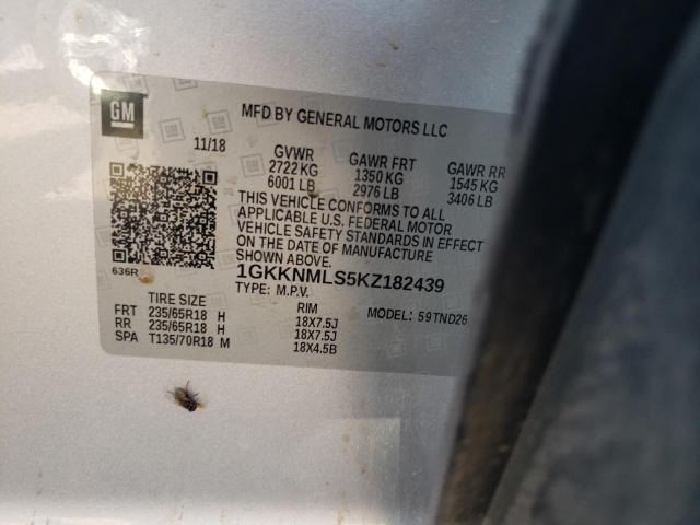 1GKKNMLS5KZ182439 GMC Acadia Slt-1