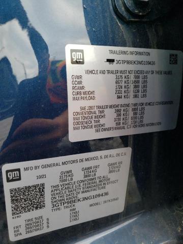 3GTP9BEK3NG109436 GMC Sierra Limited K1500 Sle