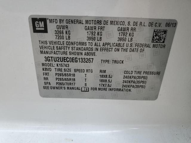 3GTU2UEC0EG133267 GMC Sierra K1500 Sle