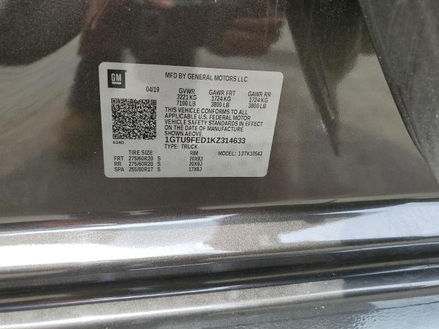 1GTU9FED1KZ314633 GMC Sierra K1500 Denali