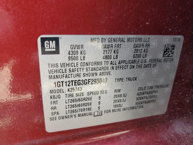 1GT12TEG3GF293048 GMC Sierra K2500 Slt