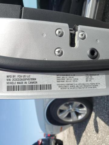 2C3CDZAG0PH578904 Dodge Challenger Sxt
