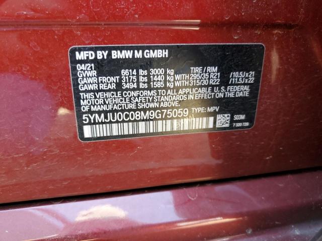 5YMJU0C08M9G75059 BMW X5 M