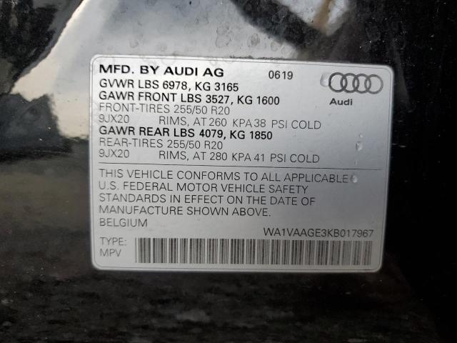 WA1VAAGE3KB017967 Audi E-tron Prestige