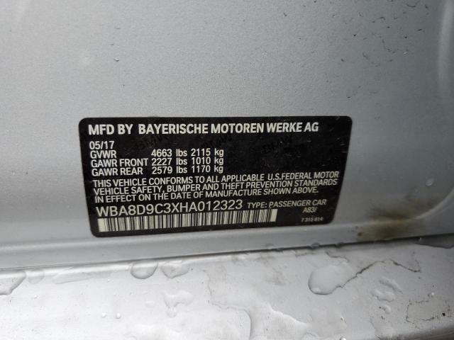 WBA8D9C3XHA012323 BMW 330 XI