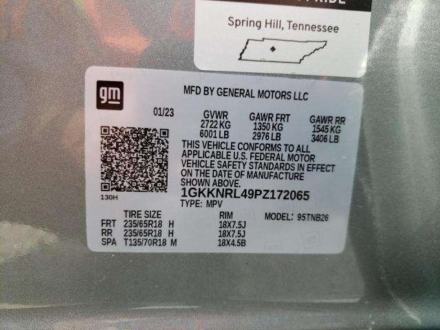 1GKKNRL49PZ172065 GMC ACADIA SLE