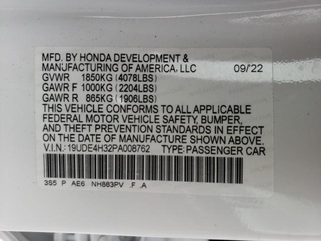 19UDE4H32PA008762 Acura Integra A-spec