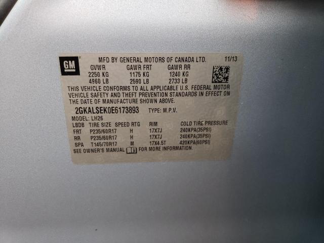 2GKALSEK0E6173893 GMC Terrain Slt
