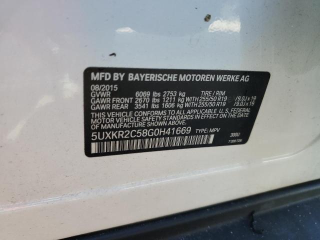 5UXKR2C58G0H41669 BMW X5 Sdrive35i